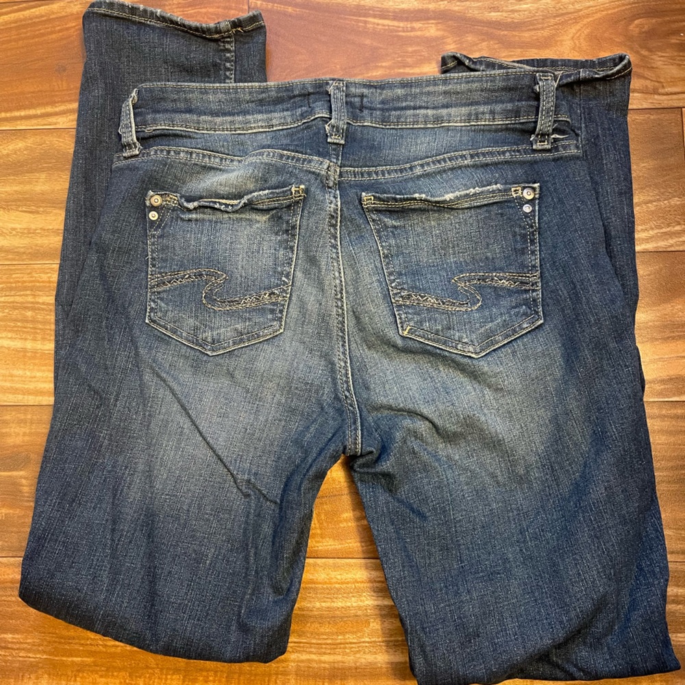 Silver Jeans Women’s Dark Blue Straight Leg Jeans